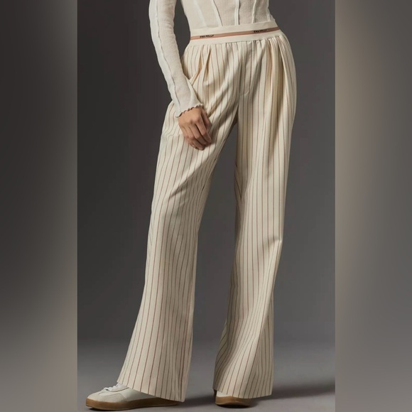 Ena Pelly Pants - Ena Pelly For Anthropologie Katrina Straight-Leg Trousers Size 6 Original $220